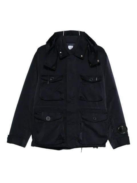 patch-pocket hoodied jacket by C.P. COMPANY