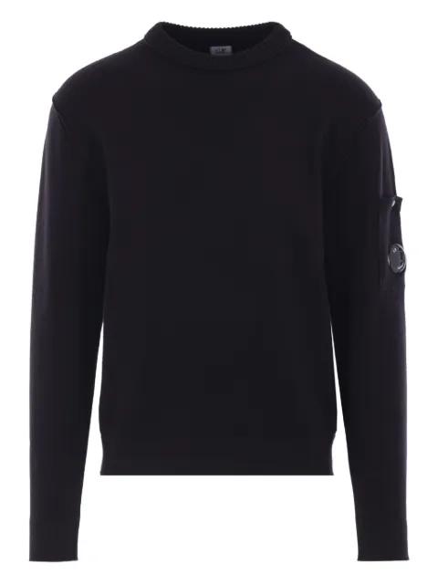 pocket-detail crew-neck sweater by C.P. COMPANY