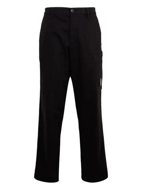 pocket-detail straight-leg trousers by C.P. COMPANY