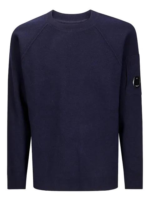 raglan-sleeve crew-neck sweater by C.P. COMPANY