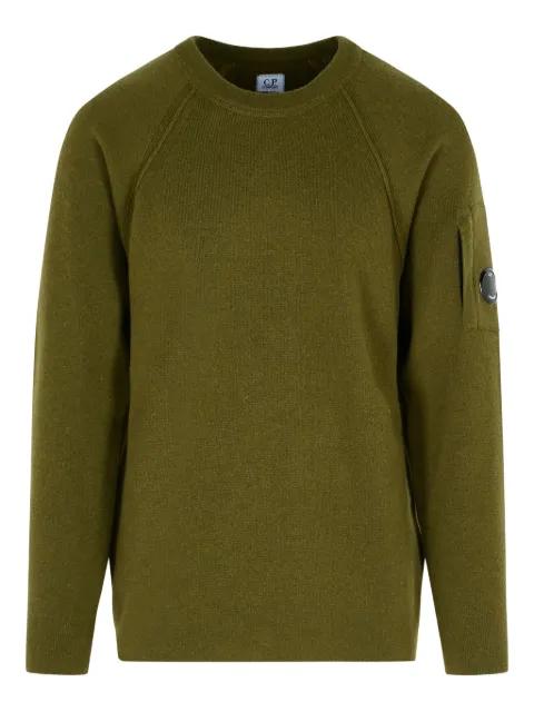 ribbed crew-neck sweater by C.P. COMPANY