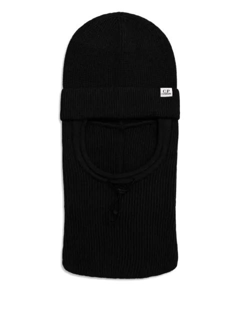 ribbed logo balaclava hat by C.P. COMPANY