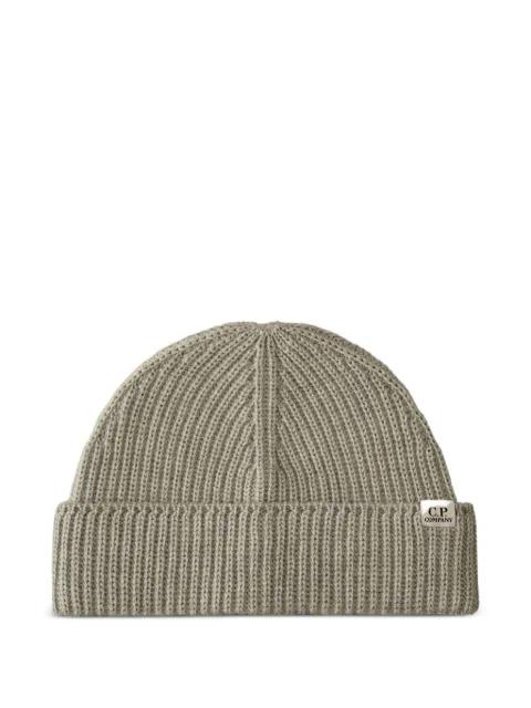 ribbed-wool beanie hat by C.P. COMPANY