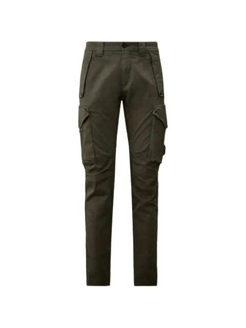 stretch sateen ergonomic rounded pockets Lens cargo pants by C.P. COMPANY