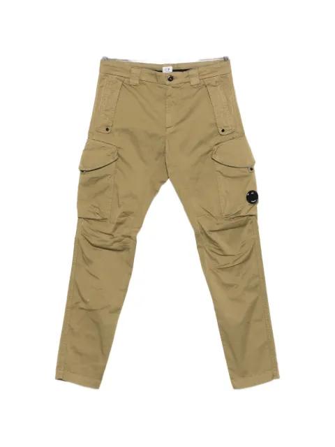 stretch sateen ergonomic rounded pockets Lens cargo pants by C.P. COMPANY