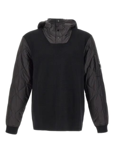 wave-quilted hoodie by C.P. COMPANY