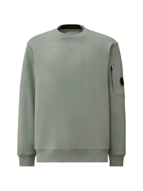 zip-pocket cotton sweatshirt by C.P. COMPANY
