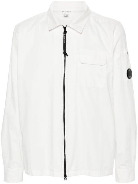 zip-up gabardine overshirt by C.P. COMPANY