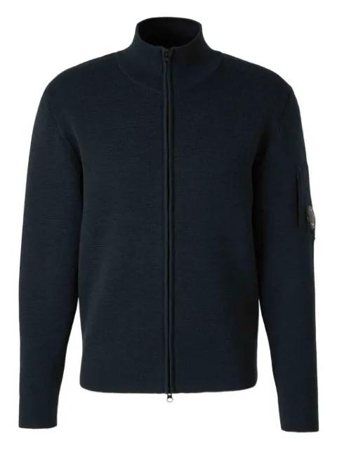 zip-up knit jersey by C.P. COMPANY