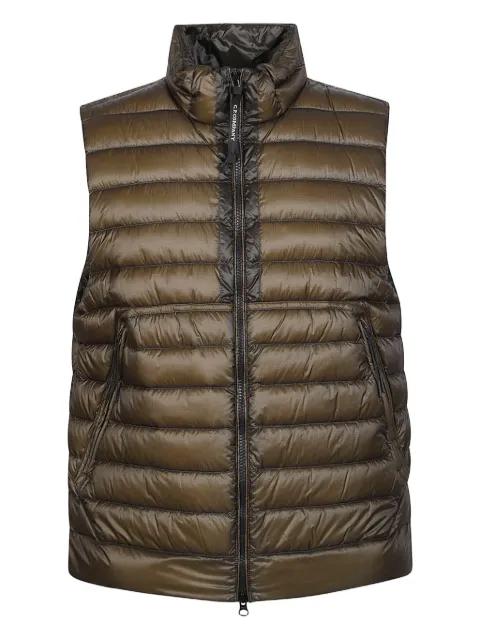 zip-up quilted gilet by C.P. COMPANY