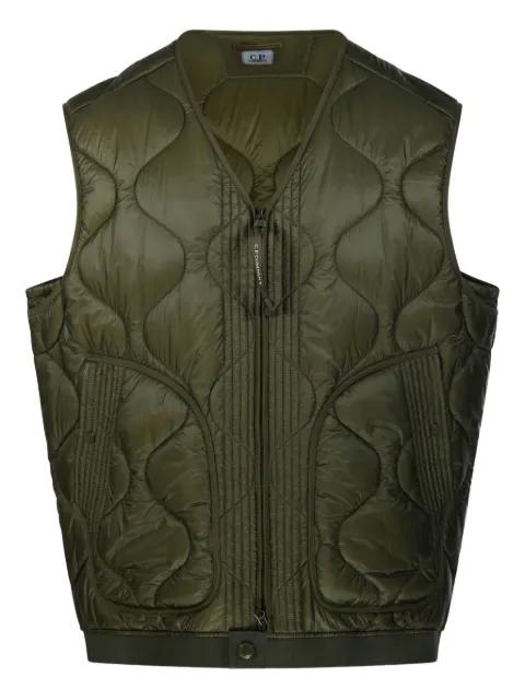zip-up quilted vest by C.P. COMPANY