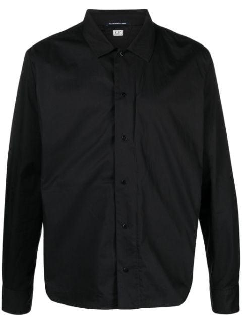 zipped gabardine shirt by C.P. COMPANY
