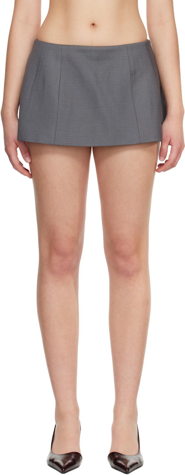 Gray Straight Short Skort by C PL US SERIES