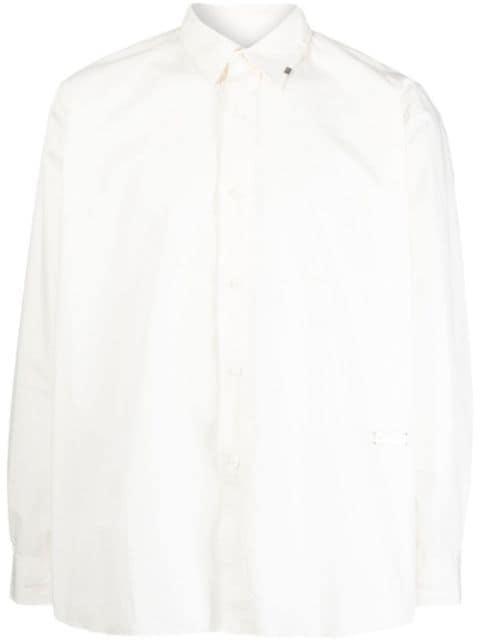 raw-cut hem shirt by C2H4