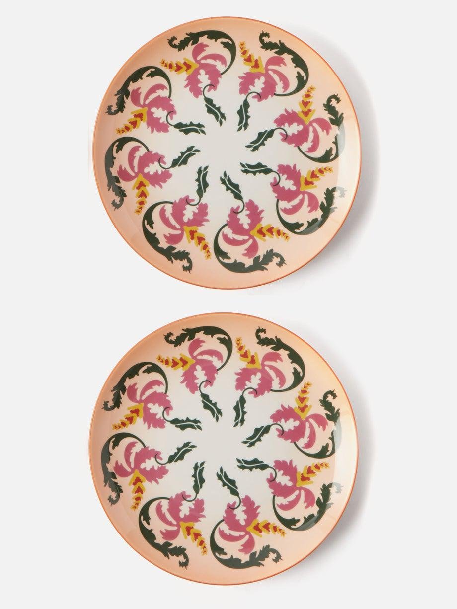 X Ginori 1735 set of two Olga dresst plates by CABANA MAGAZINE