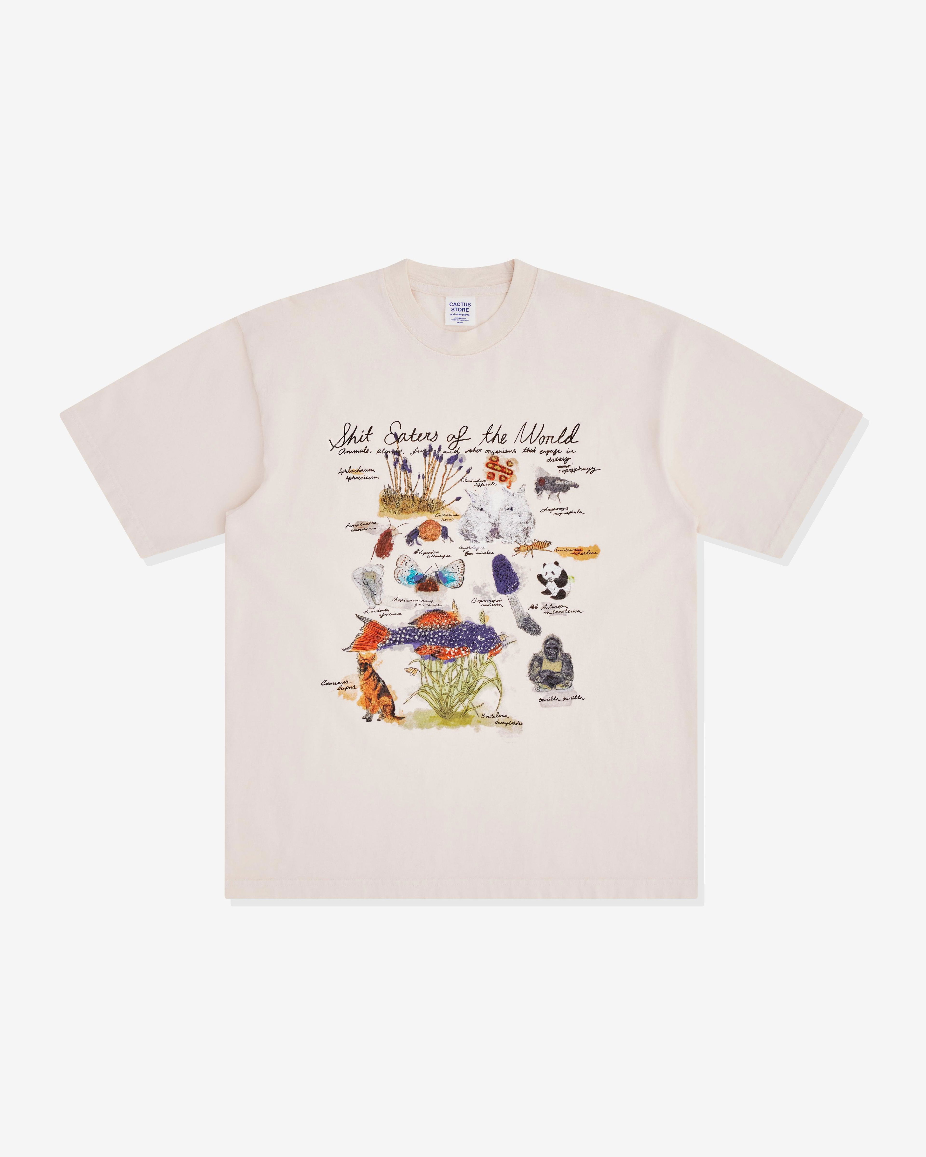 Cactus Store - Men's Shit Eaters Of The World T-Shirt - (Cream) by CACTUS STORE