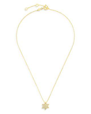 18K Yellow Gold CADAR B HOME Diamond Star of David Pendant Necklace by CADAR