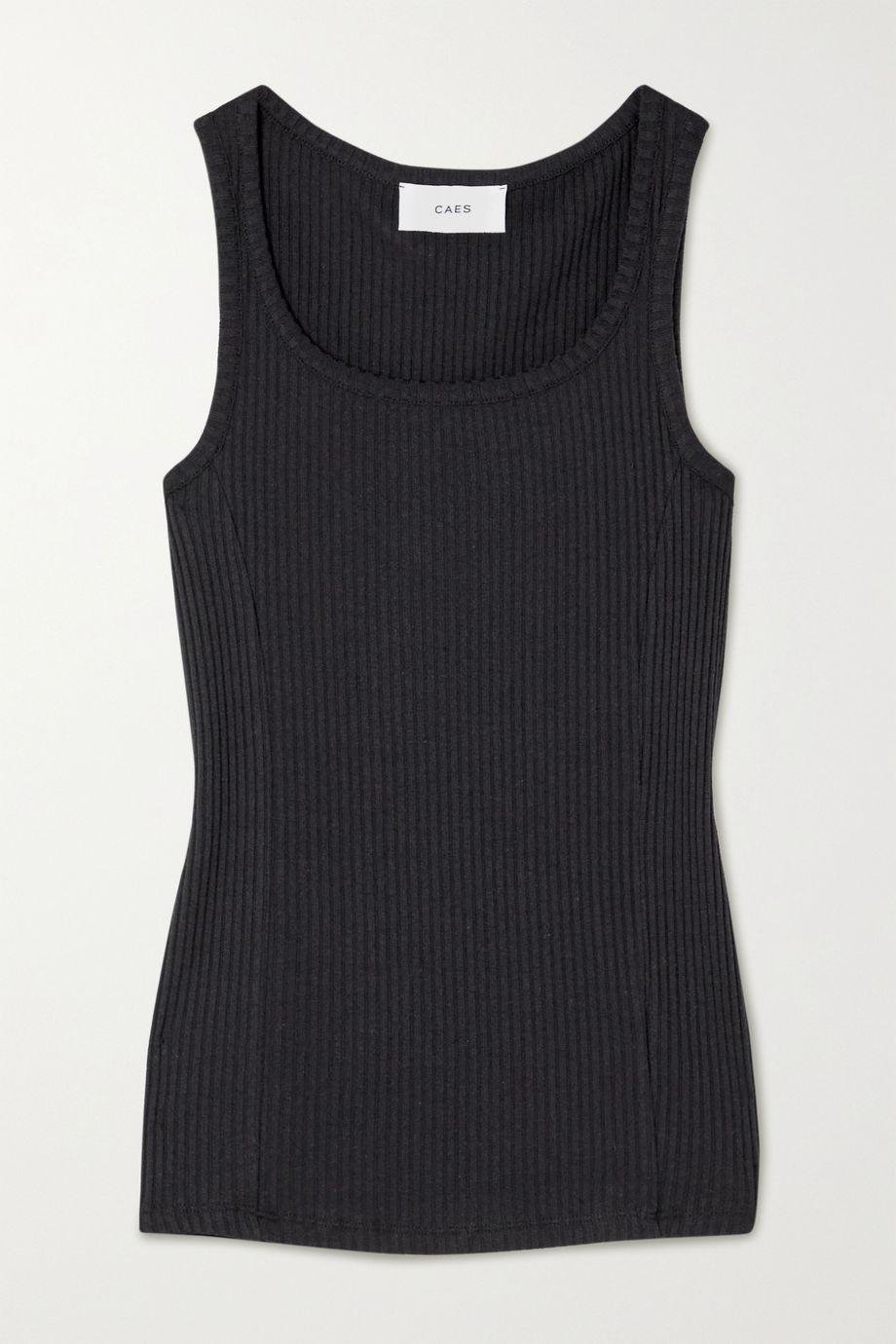 Ribbed stretch-knit tank by CAES