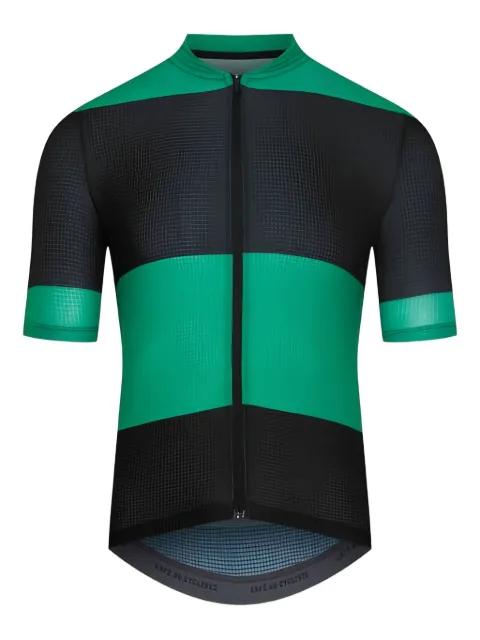 striped zip-up cycling vest by CAFE DU CYCLISTE