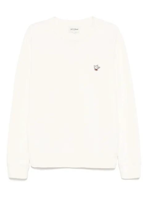 barista fox-patch sweatshirt by CAFE KITSUNE