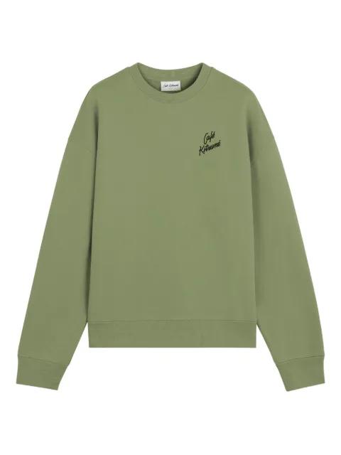 embroidered-logo sweatshirt by CAFE KITSUNE