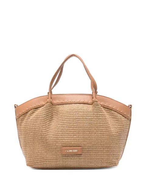 logo-plaque tote bag by CAFENOIR