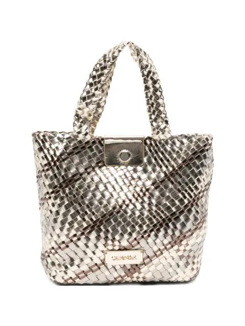 logo-plaque tote bag by CAFENOIR