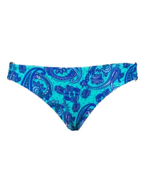 paisley metal buckle bikini bottoms by CAHA CAPO DUBAI