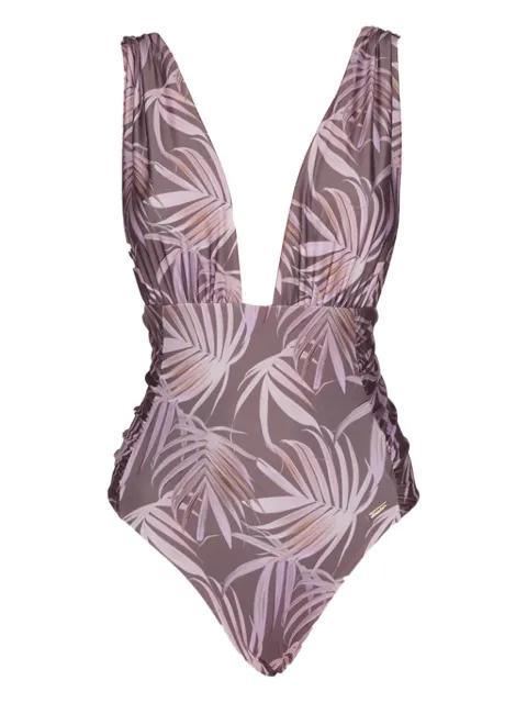 palm-print swimsuit by CAHA CAPO DUBAI