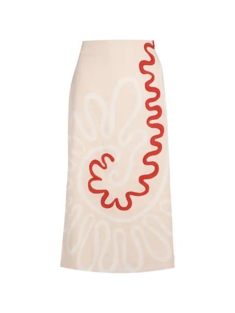 A-line linen skirt by CALA DE LA CRUZ