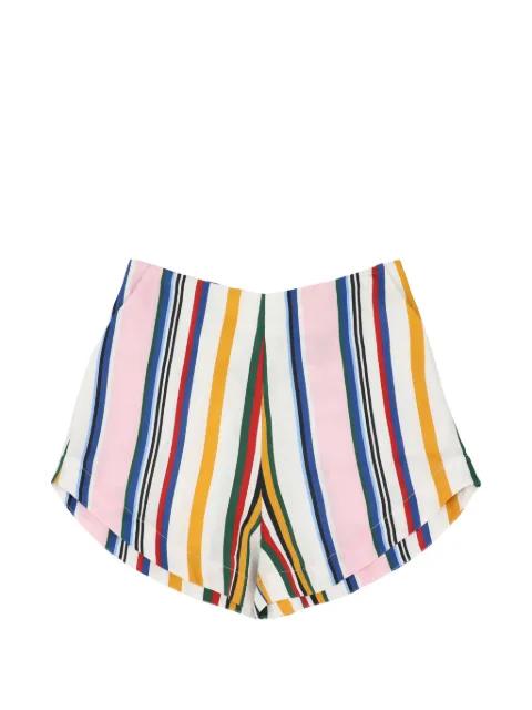 Bahamas striped-pattern shorts by CALA DE LA CRUZ