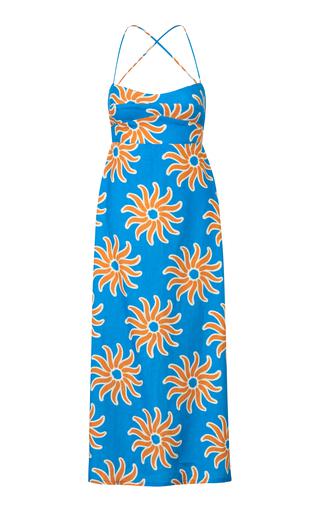 Cala de la Cruz - Abrego Linen Maxi Dress - Multi - XS - Moda Operandi by CALA  DE LA CRUZ | jellibeans