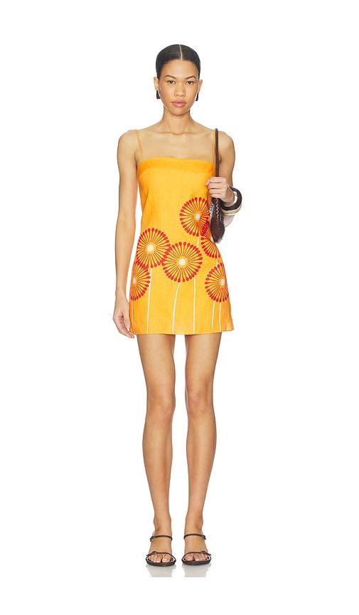 Cala de la Cruz Ancona Dress in Tangerine by CALA DE LA CRUZ