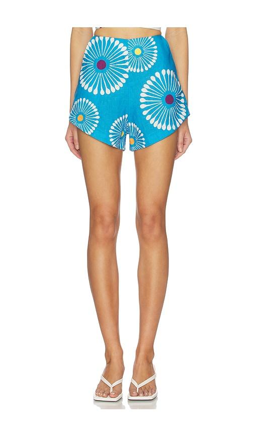 Cala de la Cruz Bahamas Short in Blue by CALA DE LA CRUZ