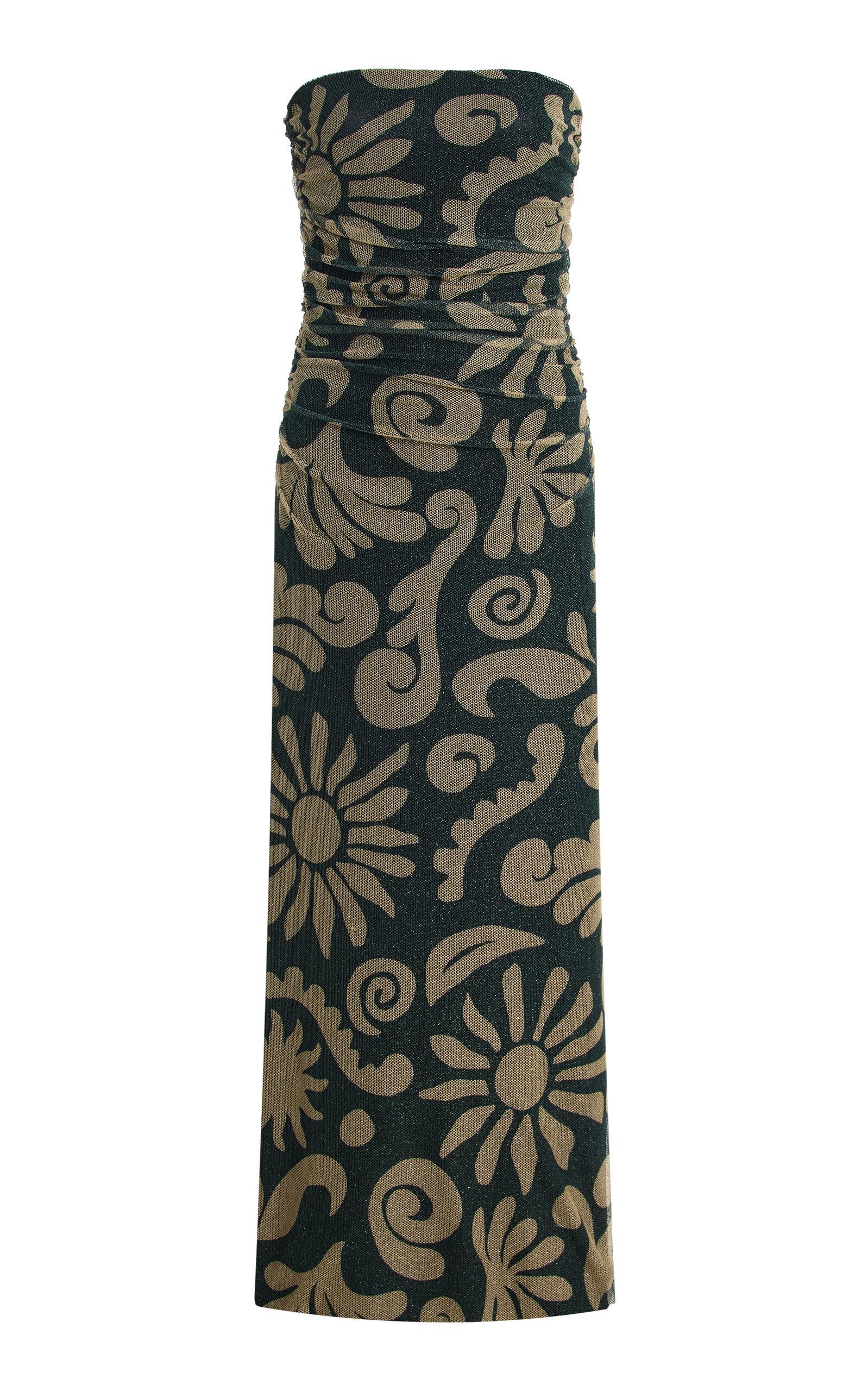 Cala de la Cruz Daphne Printed Poplin Maxi Dress - Moda Operandi by CALA DE LA CRUZ
