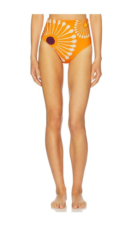 Cala de la Cruz Elisa Bikini Bottom in Orange by CALA DE LA CRUZ