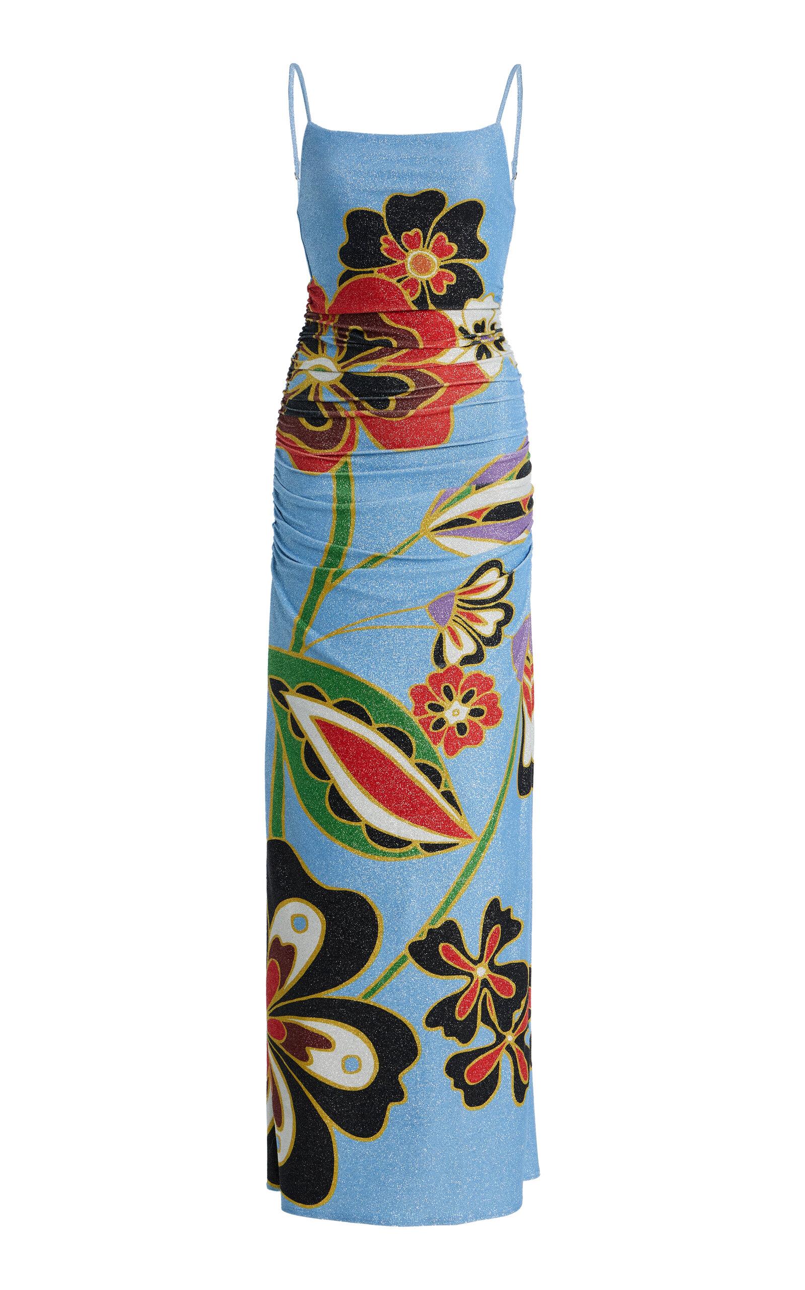Cala de la Cruz Exclusive La Isla Kim Floral Jersey Maxi Dress - Moda Operandi by CALA DE LA CRUZ