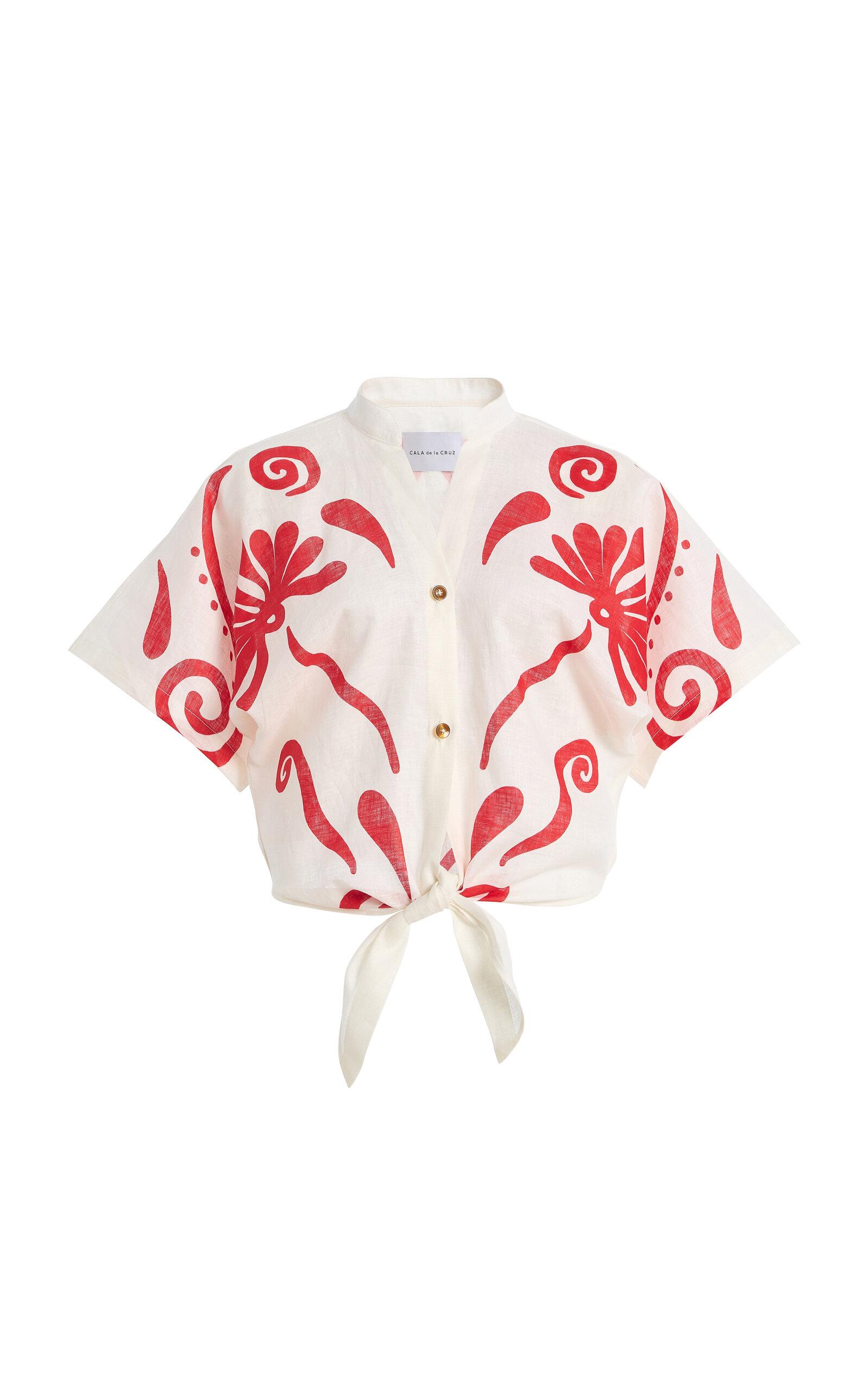 Cala de la Cruz Leroy Linen Top -oda Operandi by CALA DE LA CRUZ