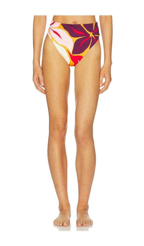 Cala de la Cruz Lulu Bikini Bottom in Ivory,Orange by CALA DE LA CRUZ