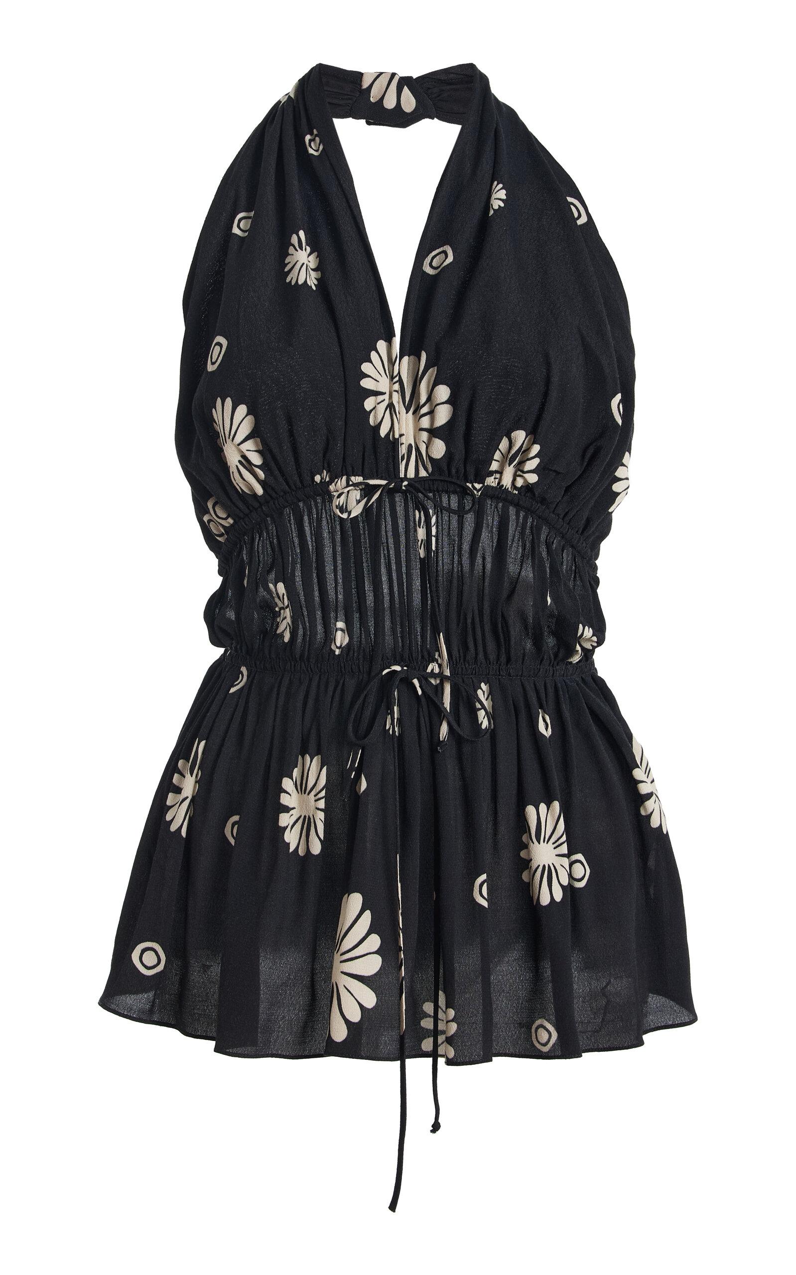 Cala de la Cruz Rosie Pleated Chiffon Top -oda Operandi by CALA DE LA CRUZ