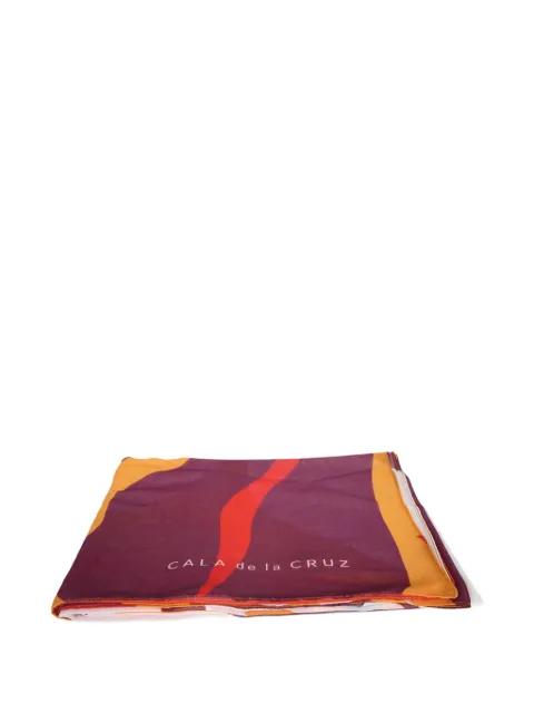 Calabria abstract-print scarf by CALA DE LA CRUZ