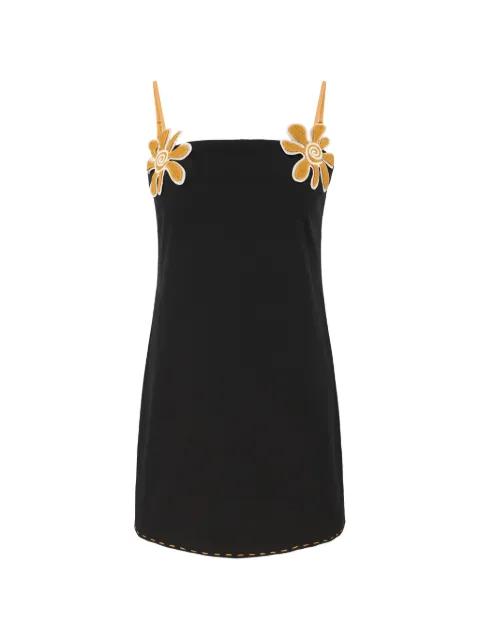 Catania floral-appliqué mini dress by CALA DE LA CRUZ