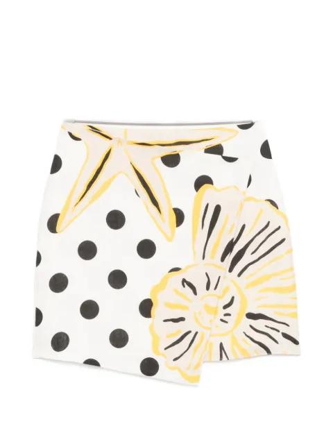 Chemena polka-dot mini skirt by CALA DE LA CRUZ