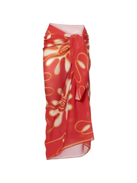floral-print sarong by CALA DE LA CRUZ