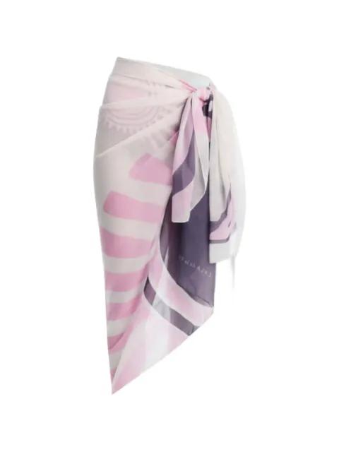 graphic-print sarong skirt by CALA DE LA CRUZ