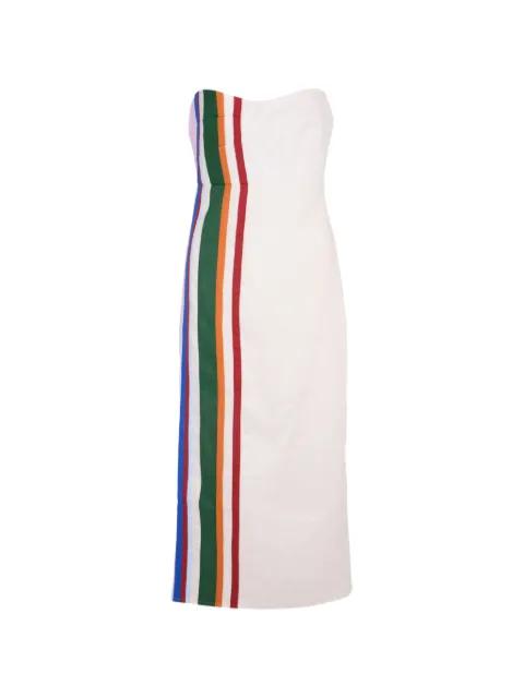 stripe-print strapless dress by CALA DE LA CRUZ