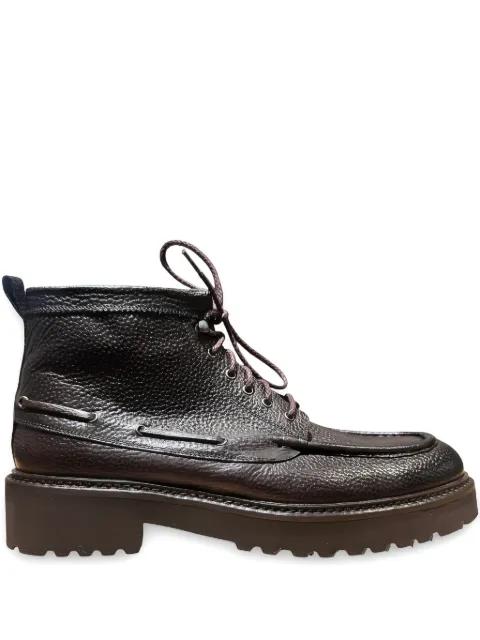 lug-sole lace-up ankle boots by CALCE