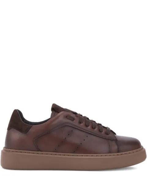 perforated-detail leather sneakers by CALCE