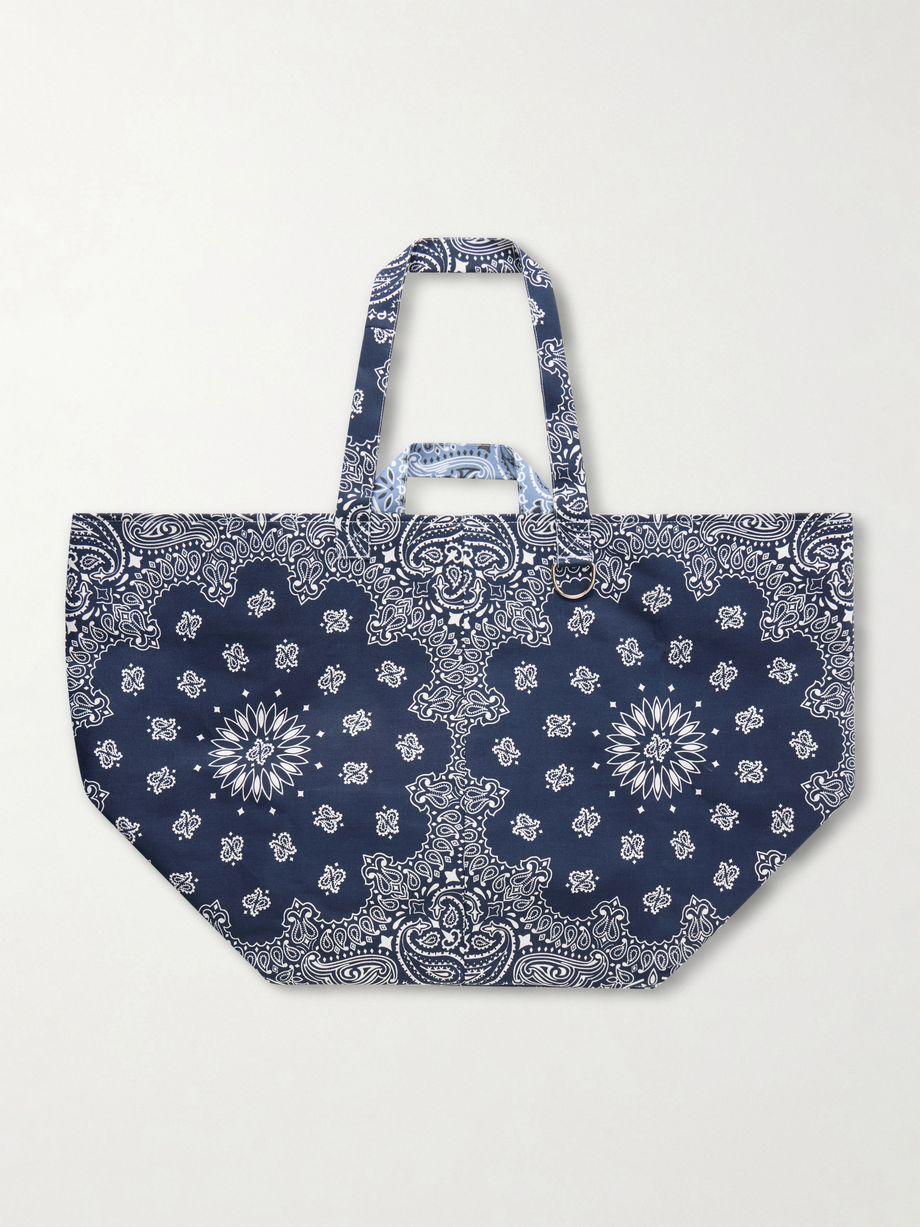 Maxi Basket printed cotton tote by CALL IT BY YOUR NAME