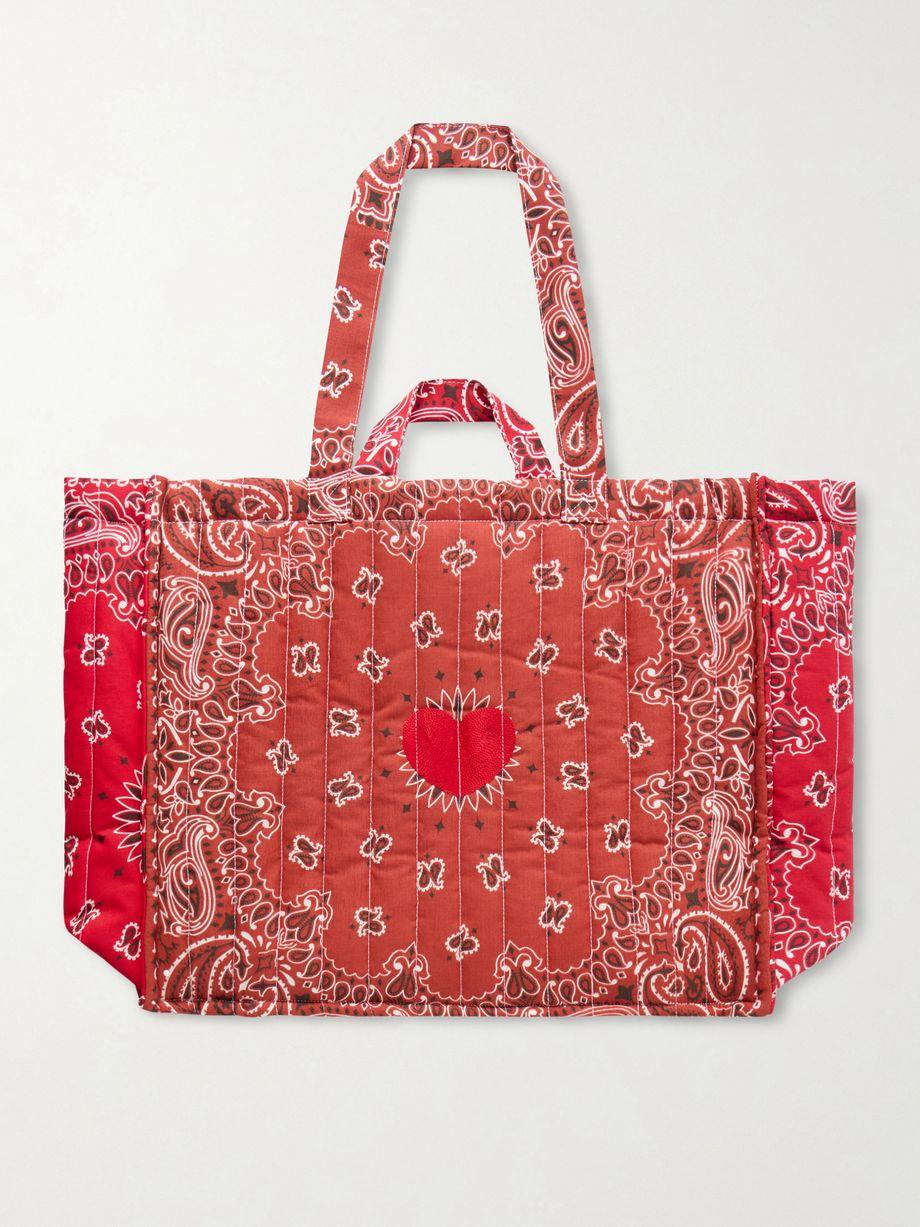 Maxi Cabas Coeur quilted printed tote by CALL IT BY YOUR NAME